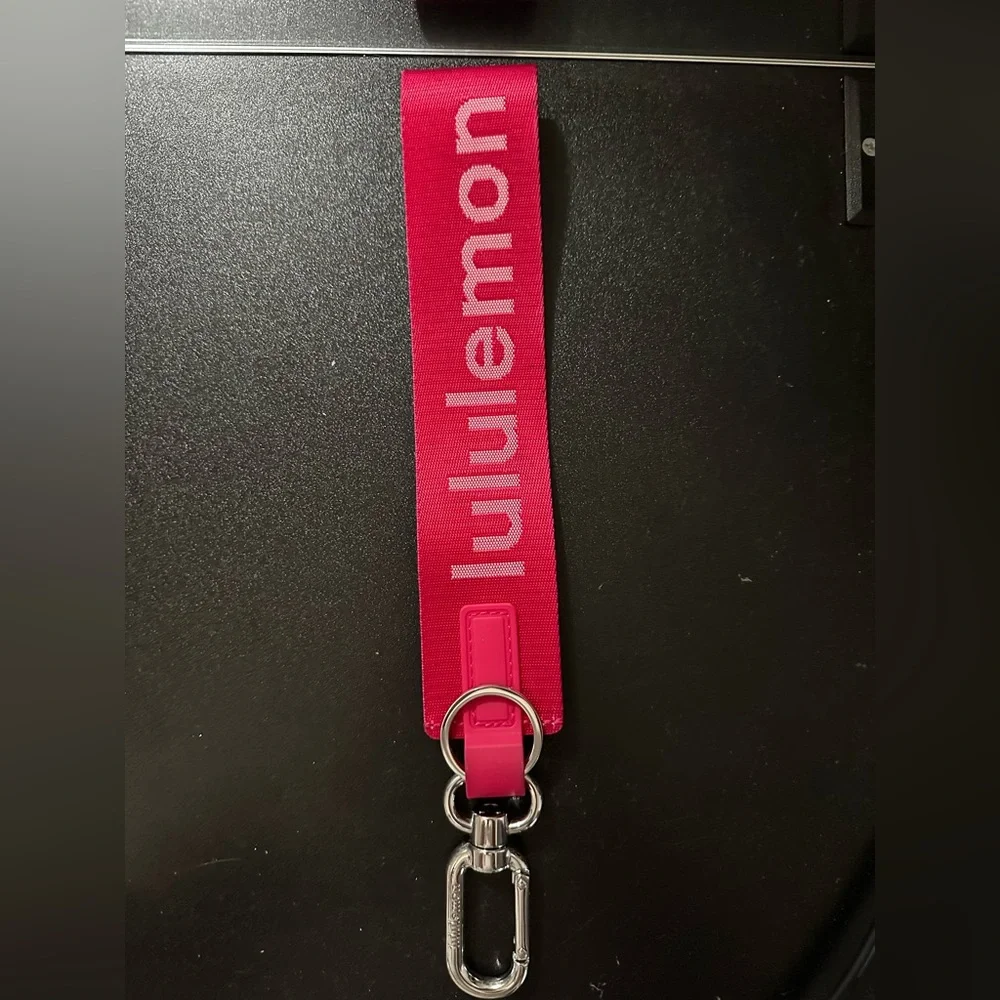 Lululemon Pink Keychain Lanyard